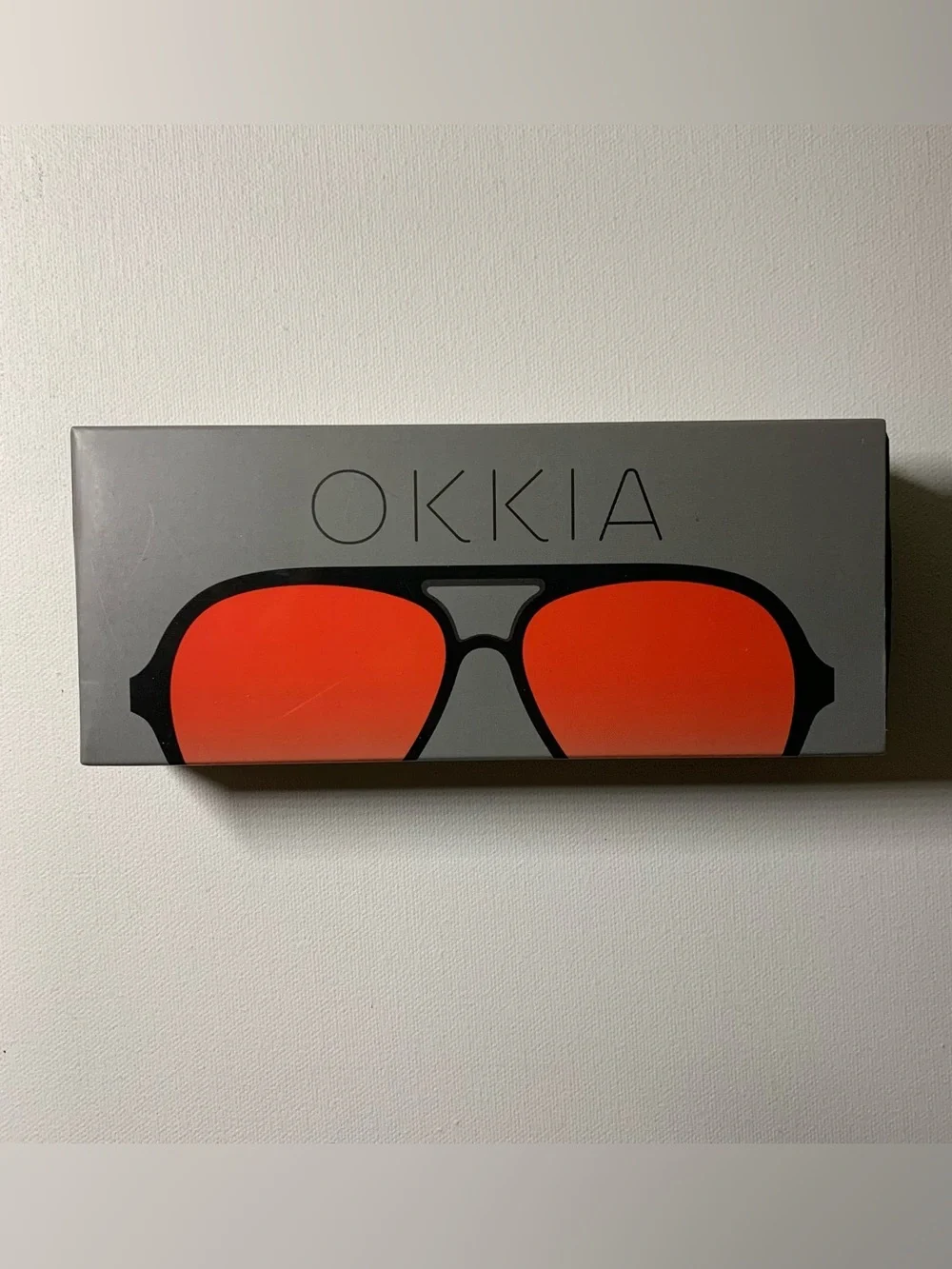 NEW IN BOX Black & red Okkia sunglasses  Red lenses